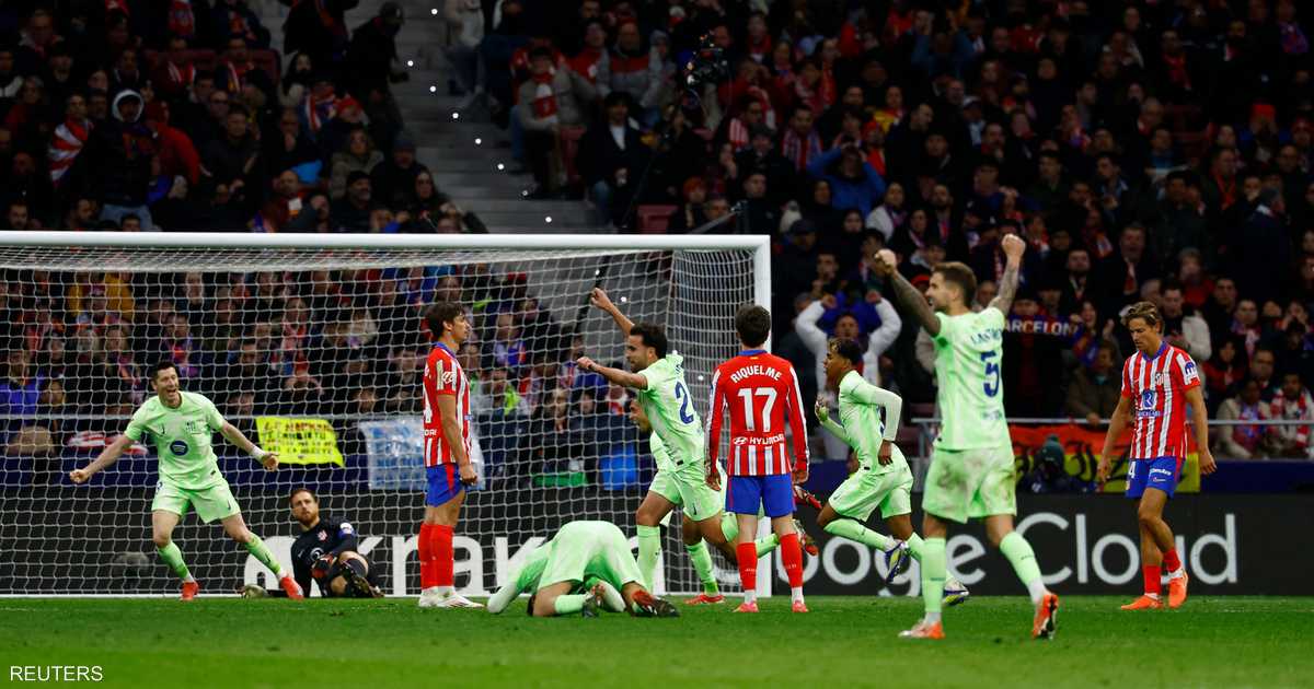 ريمونتادا لبرشلونة أمام أتلتيكو تعيده لصدارة الدوري الإسباني