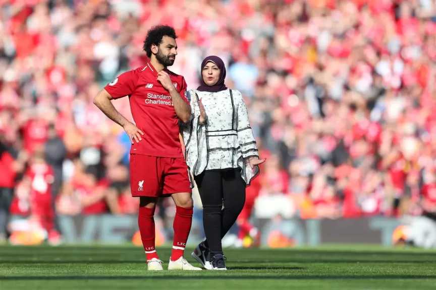 ماجي صادق تدخل قائمة أكثر زوجات الرياضيين تأثيرًا عالميًا بفضل دعمها لمحمد صلاح