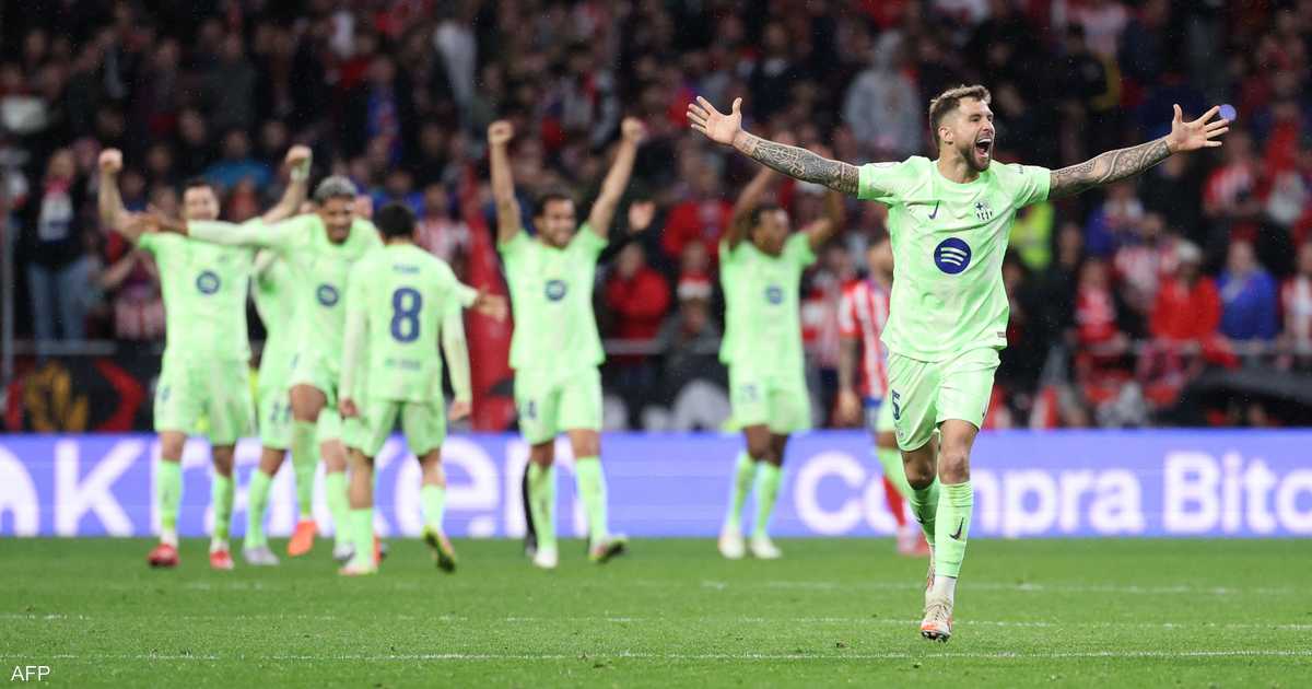 برشلونة يضرب موعدا في كلاسيكو ناري مع الريال في نهائي الكأس