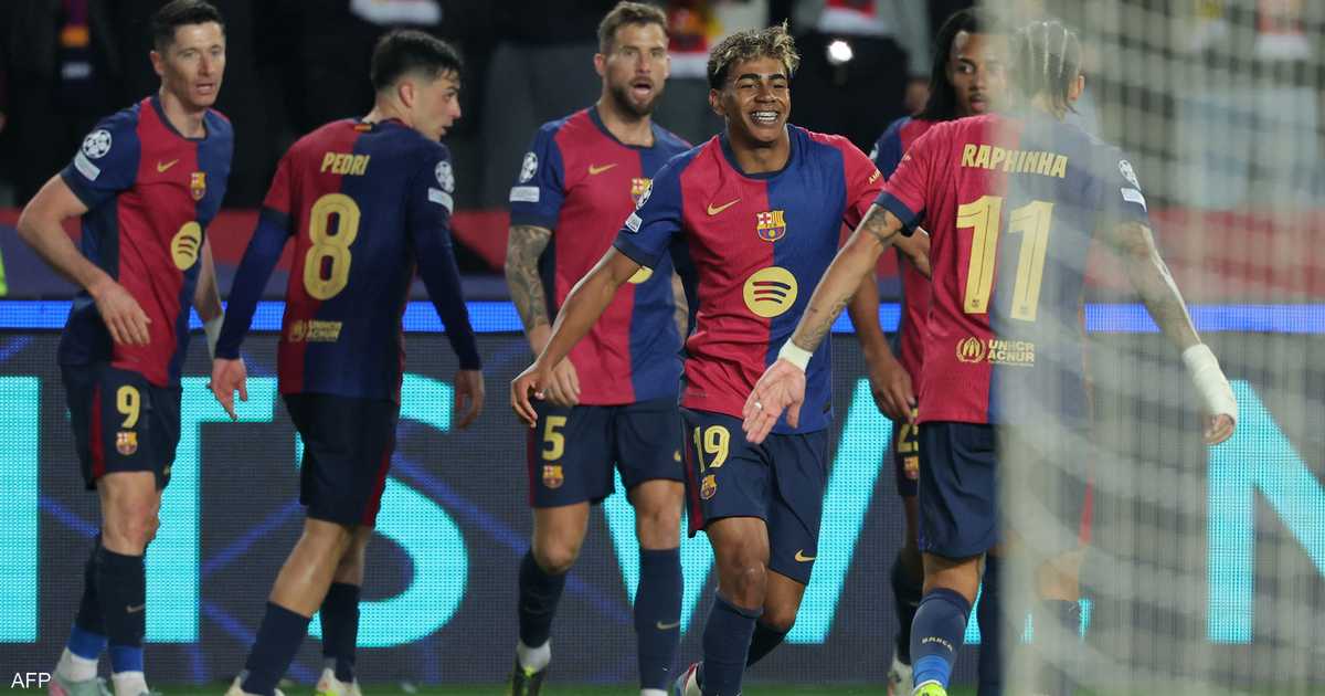 برشلونة يحقق فوزا عريضا على دورتموند ويقترب من نصف النهائي