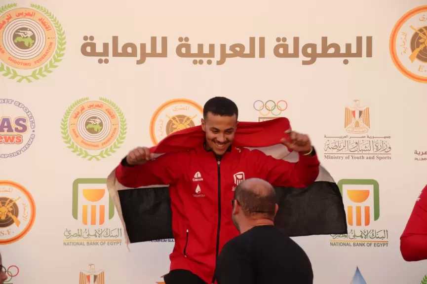 محمد أيمن يتألق ويتوج بذهبية العرب في الاسكيت للناشئين برقم قياسي جديد