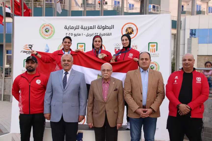 فريدة درويش ومحمد حمدي يقودان إنجاز مصر في البطولة العربية للرماية